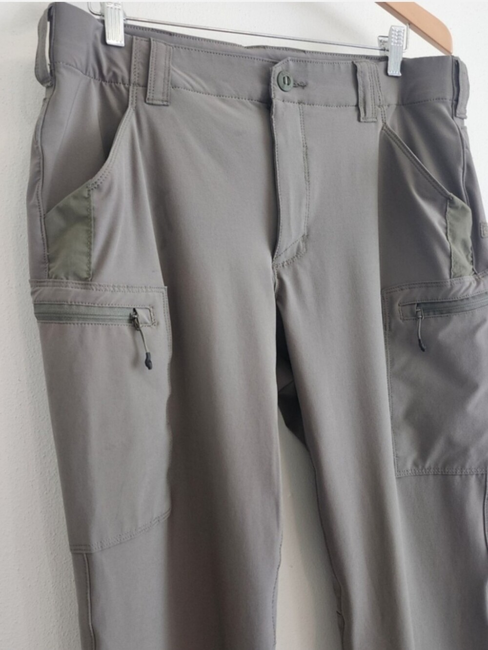 5.11 Tactical Trail Cargo Pants Mens 34x34 Slim Fit Green Hiking Outdoor Gear - Picture 3 of 14